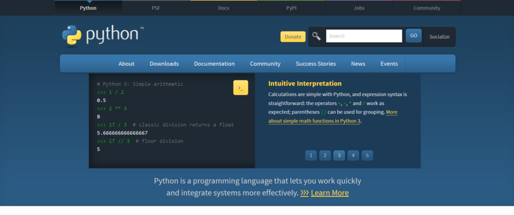 python