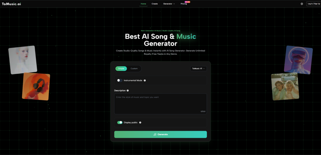  AI song and Music Generator