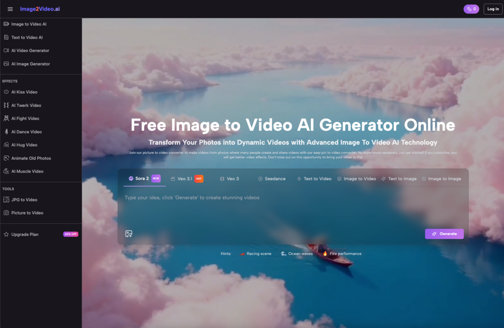 Free Image to Video Al Generator online