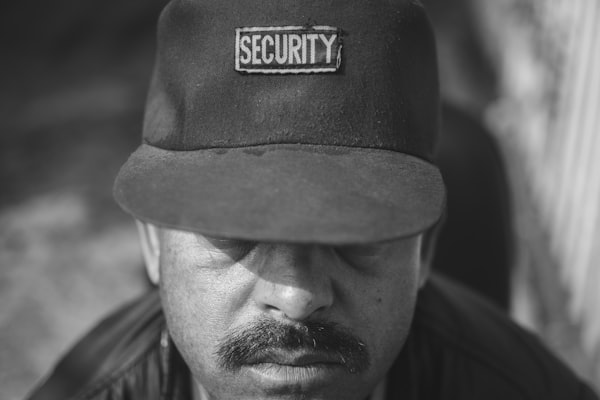 security guard wear cap