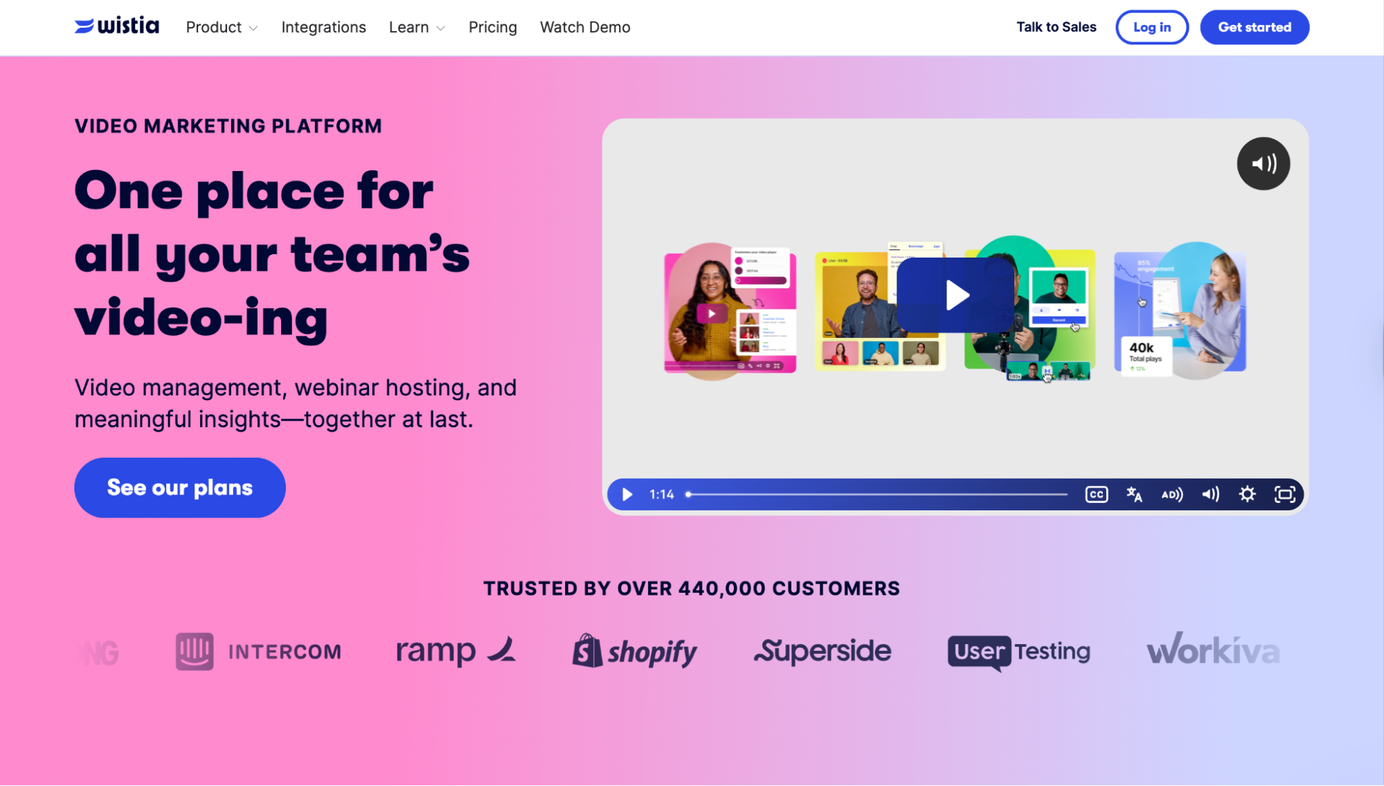 Wistia: Best for Marketing Funnel Optimization