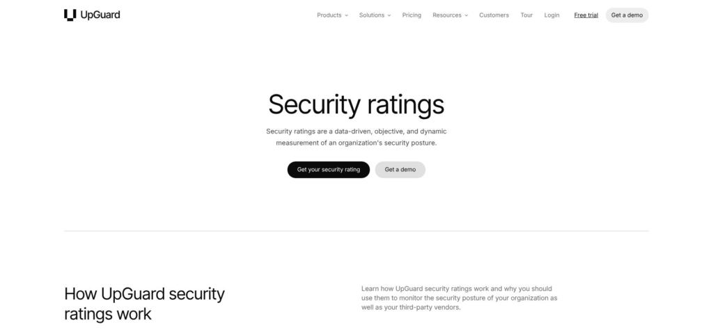 UpGuard: CRPM-style vendor monitoring, plus questionnaires in the same workflow