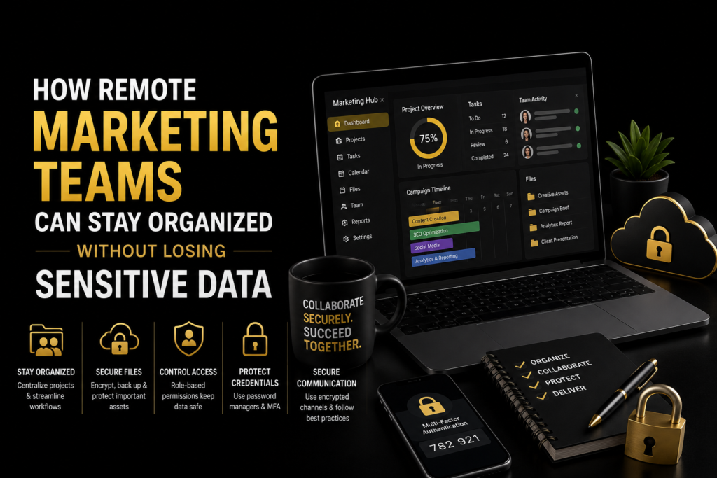 How Remote Marketing Teams Can Stay Organized Without Losing Sensitive Data