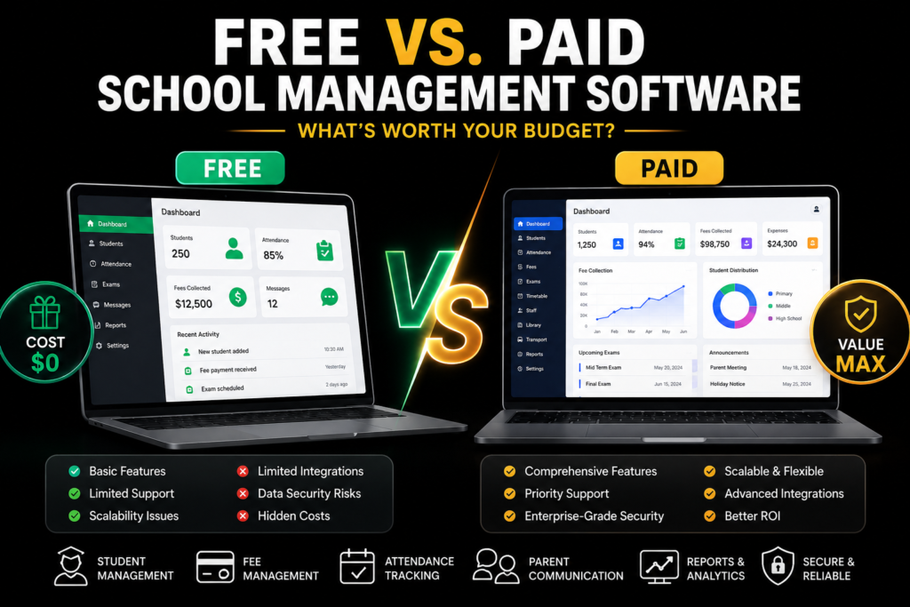 Free vs Paid School Management Software: Which Is Worth It?