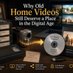 Old home videos on VHS tapes being converted into digital formats to preserve precious family memories for future generations.