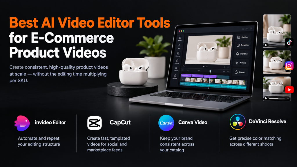 Best AI Video Editor Tools for E-Commerce Product Videos